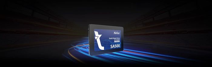 Netac 512GB SA500 SSD, 2.5", SATA3, 3D QLC NAND, R/W 520/450 MB/s, 7mm