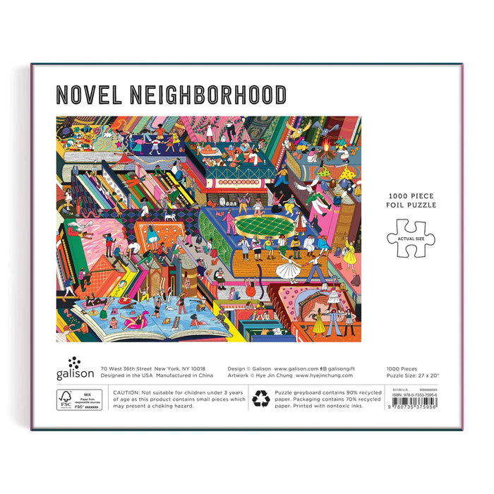 NOVEL NEIGHBORHOOD 1000 PIECE FOIL PUZZLE — by Hye Jin Chung