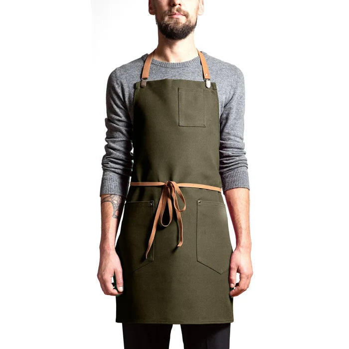 Patrizio Apron - Earthy Olive — by Maison Milan