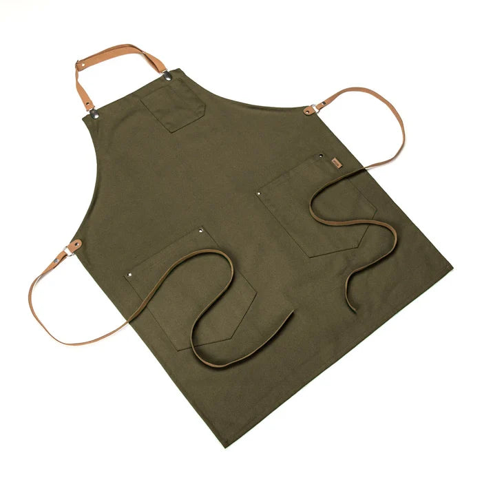 Patrizio Apron - Earthy Olive — by Maison Milan