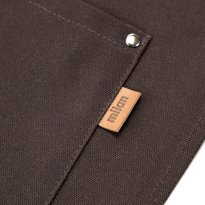 PATRIZIO APRON – Dark Brown — by Maison Milan