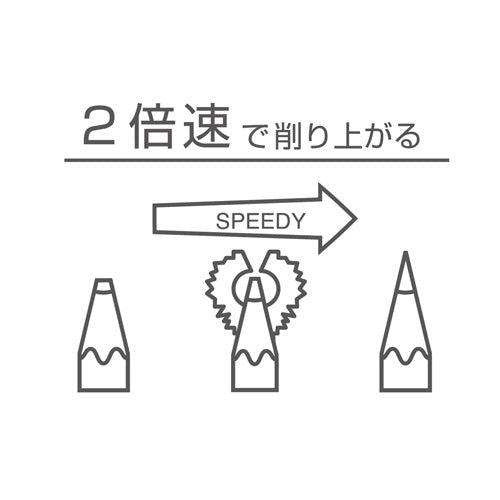PENCIL SHARPENER 2'MAIBA: DOUBLE BLADE — by Kutsuwa