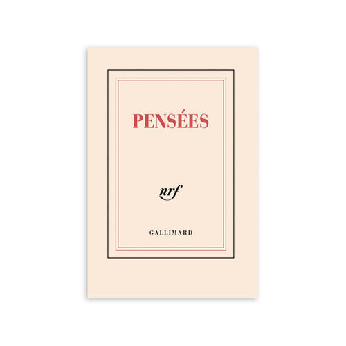 "PENSÉES" NOTEBOOK — by Gallimard