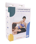 Box of Sportsheets Pivot Inflatable Positioner with a couple using it.