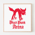 PIZZA PUNK ARENA “Hell Cat” - 12.5" x 12.5" — by Benoit Tardif