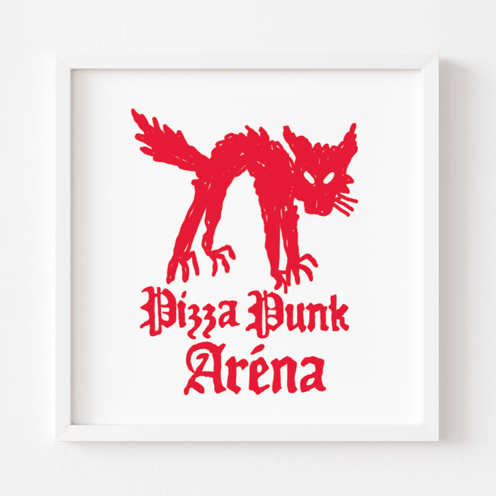 PIZZA PUNK ARENA “Hell Cat” - 12.5" x 12.5" — by Benoit Tardif