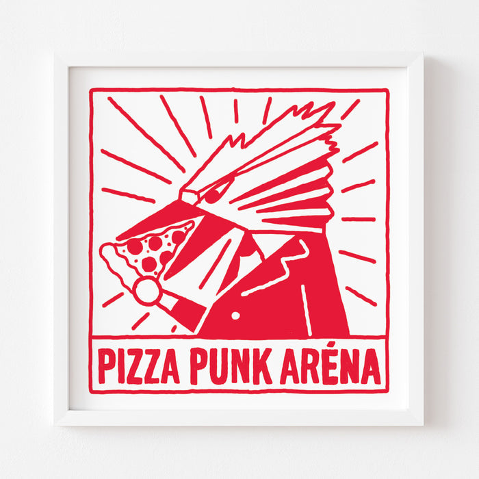 PIZZA PUNK ARENA “Roadrunner” - 12.5" x 12.5" — by Benoit Tardif