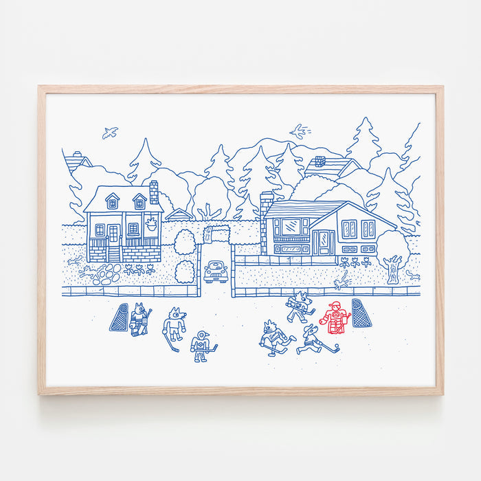 PIZZA PUNK ARENA “St-Eustache” - 24" x 18" — by Benoit Tardif