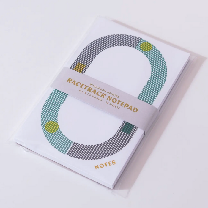 RACETRACK LARGE NOTEPADS - Green — by Mezzaluna Studio