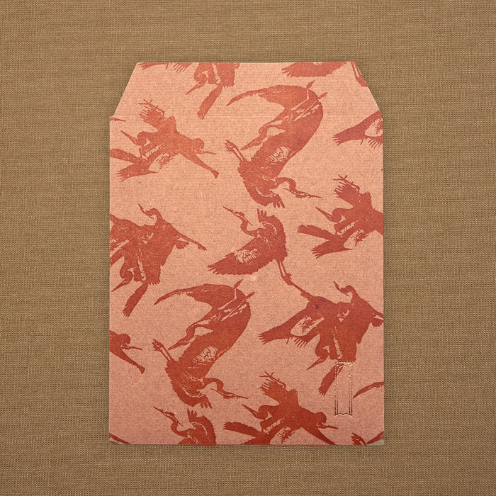 RED HANDMADE CARD AND ENVELOPE SET (multiple sizes and patterns) — by Atelier Ecluse