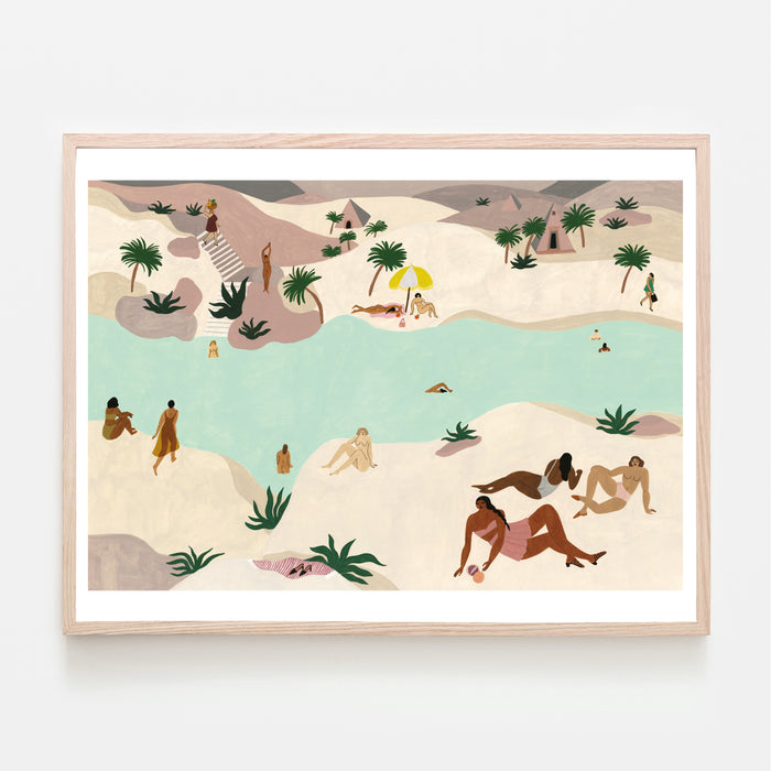 RIVER IN THE DESERT (multiple size) — by Isabelle Feliu