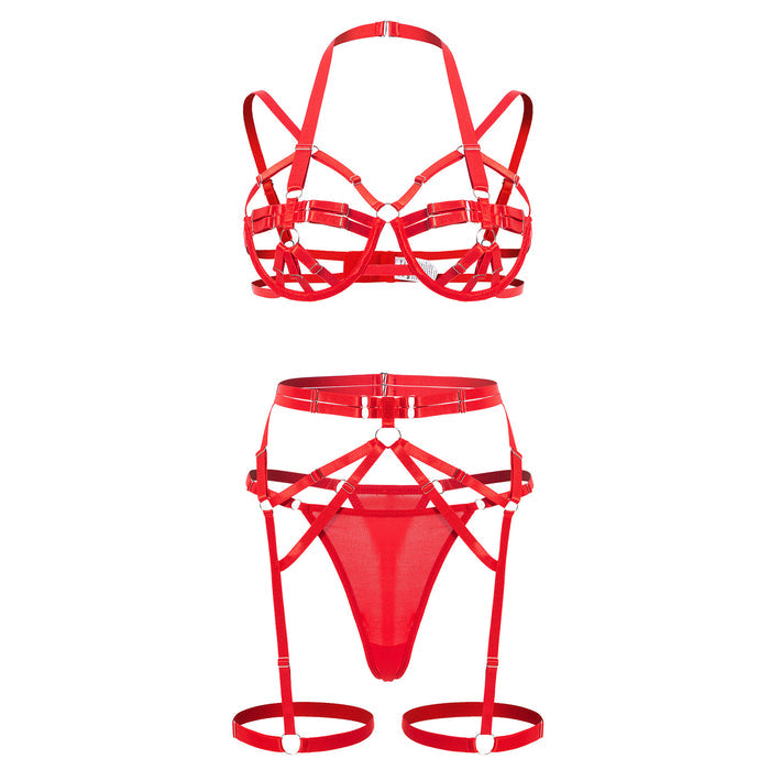 Sexy lingerie corset women's bra set suitable for breathable straps and slim fit