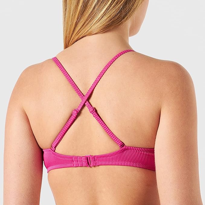 Sloggi Shore Women's Dottyback Bikini Top, Fuchsia Flower, M+ UK