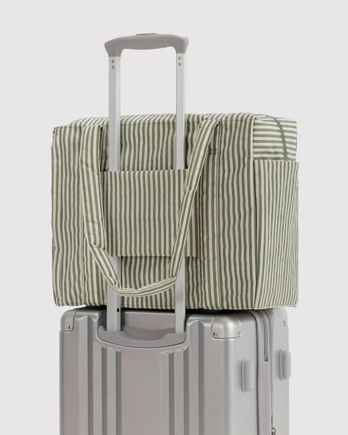 SMALL CLOUD BAG CARRY-ON (SAGE STRIPE) — by Baggu