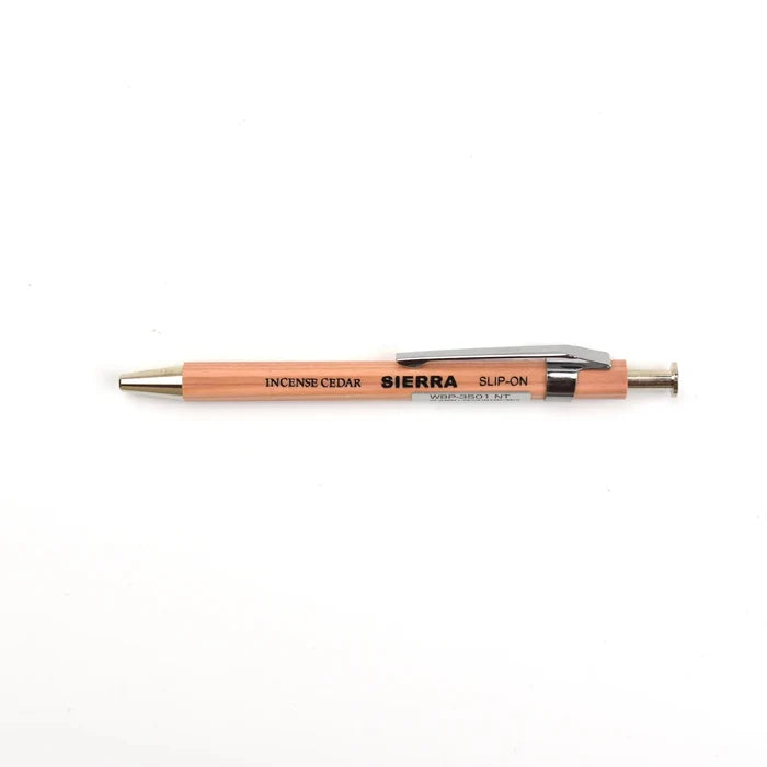 SMALL SLIP-ON WOODEN BALLPOINT PEN (Natural) — by Sierra