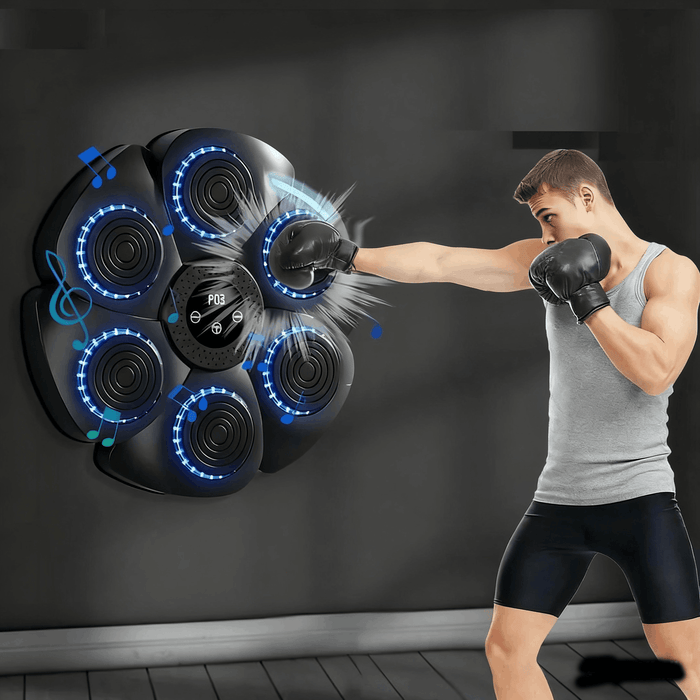 Smart Music Boxing Machine – Wall-Mounted Boxing Toy with Gloves, 9 Speed Modes