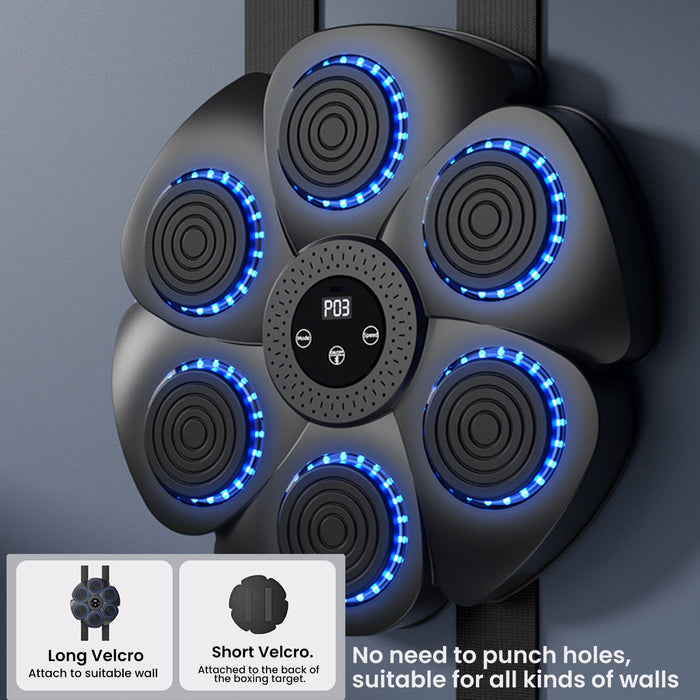 Smart Music Boxing Machine – Wall-Mounted Boxing Toy with Gloves, 9 Speed Modes