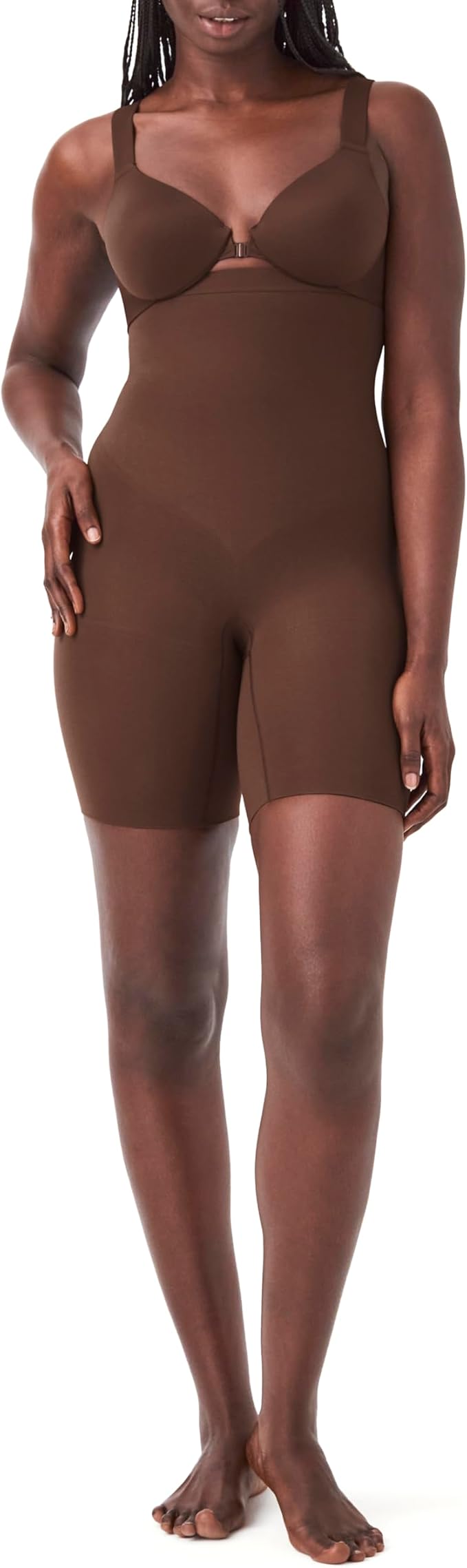 Spanx Shapewear for Women, Higher Power High-Waisted Everyday Essential Shaping Panties, Brown, XL