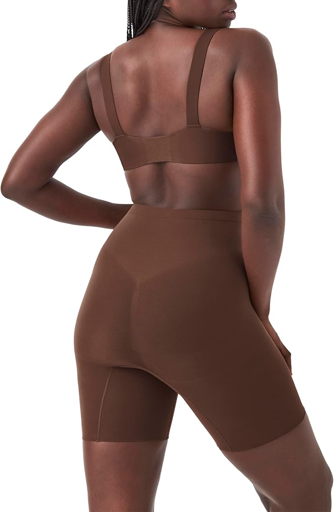 SPANX Shapewear for Women Tummy Control Power Short (Regular and Plus Size), Chestnut Brown, 1X