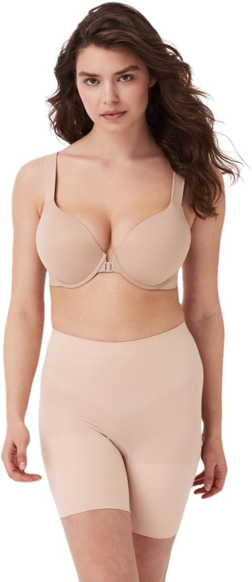 SPANX Shapewear for Women Tummy Control Power Short (Regular and Plus Size), Soft Nude, L