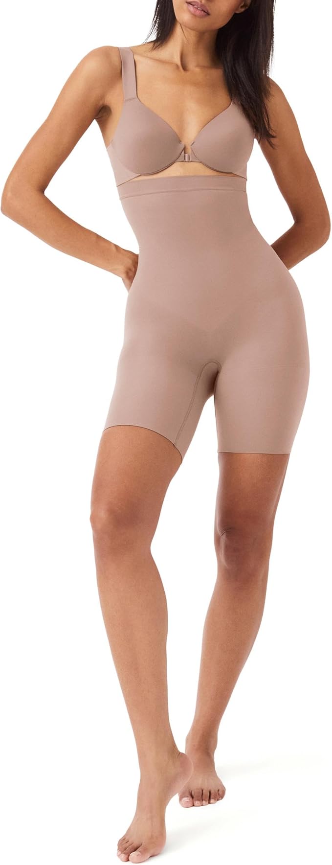 Spanx Womens Higher Power Short, Coffee With Milk, S UK