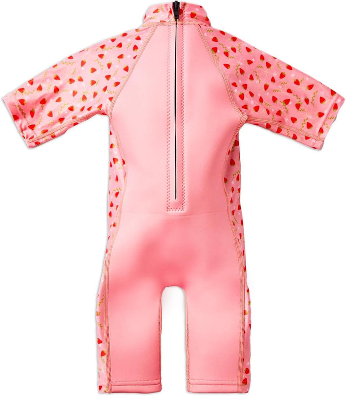 Splash About Unisex Kid's UV Sun & Sea Suit Wetsuit, Strawberry Field, 2-4 Years