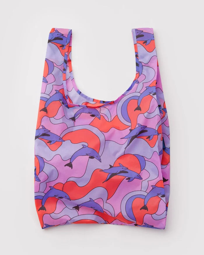 STANDARD "DOLPHINS" REUSABLE BAG — by Baggu