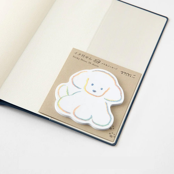 STICKY NOTES "DIE-CUT DOG" — by Midori