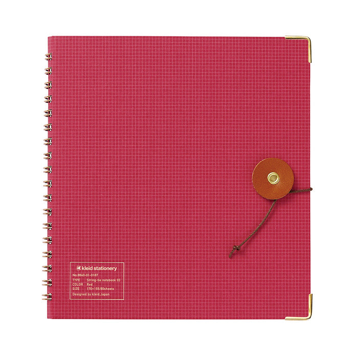 STRING-TIE NOTEBOOK 03 (Multiple Colors) — by Kleid