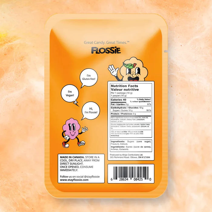 TANGERINE COTTON CANDY — by Flossie