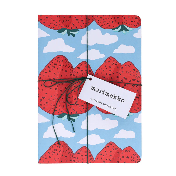 THREE MARIMEKKO STRAWBERRY NOTEBOOK COLLECTION — by Chronicle Books