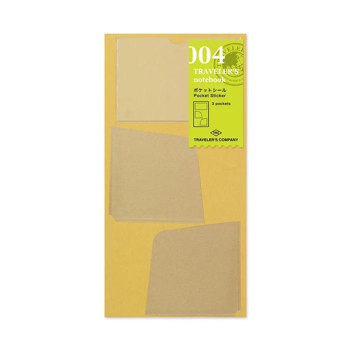 TRAVELER'S NOTEBOOK POCKET STICKER SET — by Traveler’s Company (TRC)