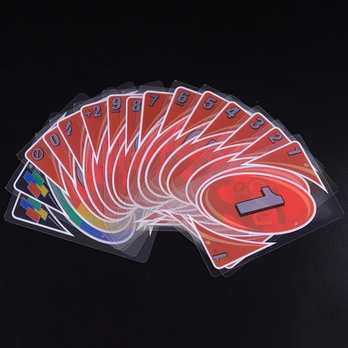 UNO H2O Waterproof Card Game – Transparent PVC Playing Cards