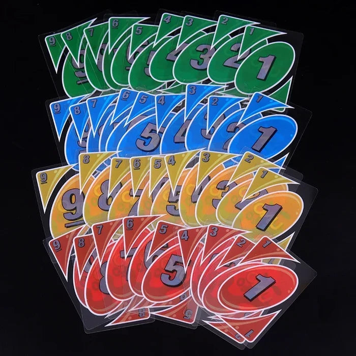 UNO H2O Waterproof Card Game – Transparent PVC Playing Cards