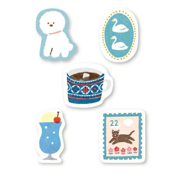 WASHI FLAKE STICKERS – Blue — by Furukawashiko