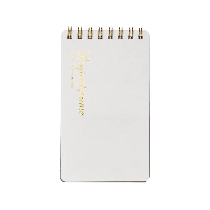 WHITE LOGICAL PRIME W RING NOTEBOOK, (Multiple sizes) – by Nakabayashi