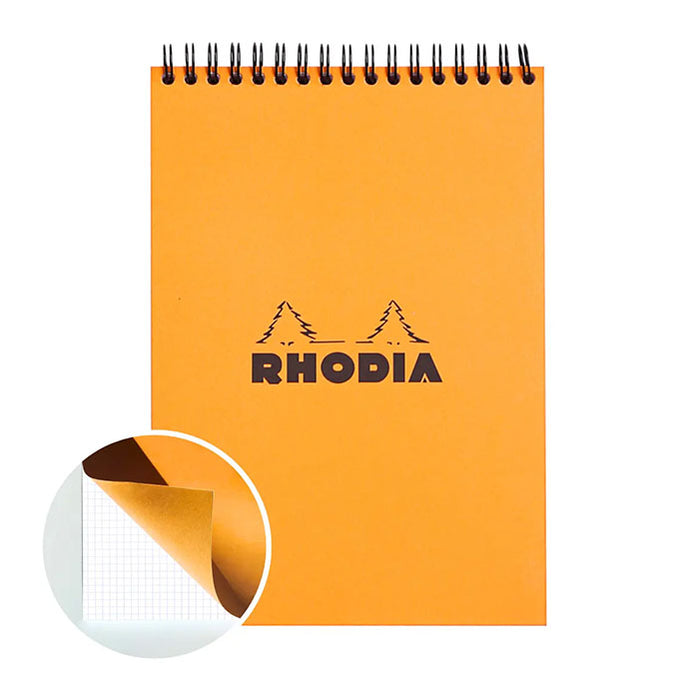WIREBOUND NOTEPAD ORANGE No16, A5 (Multiple Style) — by Rhodia