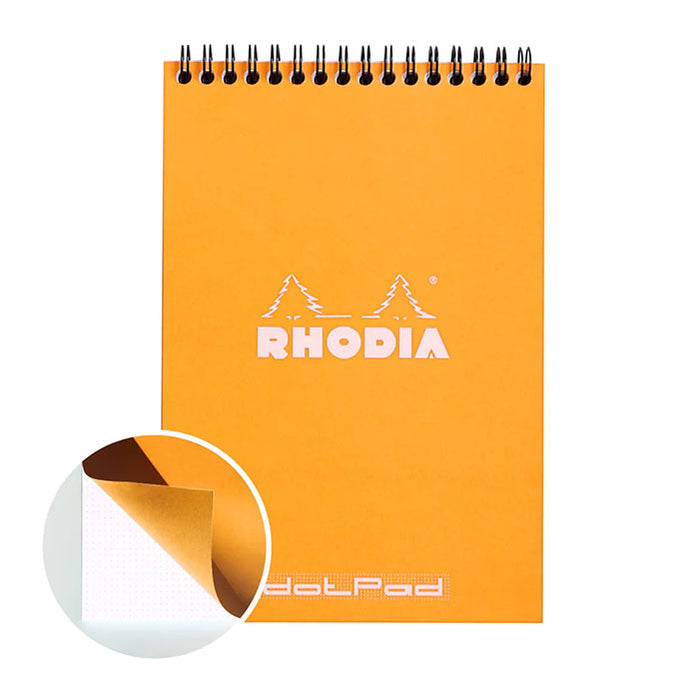 WIREBOUND NOTEPAD ORANGE No16, A5 (Multiple Style) — by Rhodia