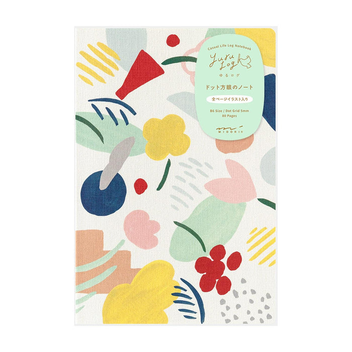 YURU LOG NOTEBOOK B6 MOTIF TEXTILE — by Midori