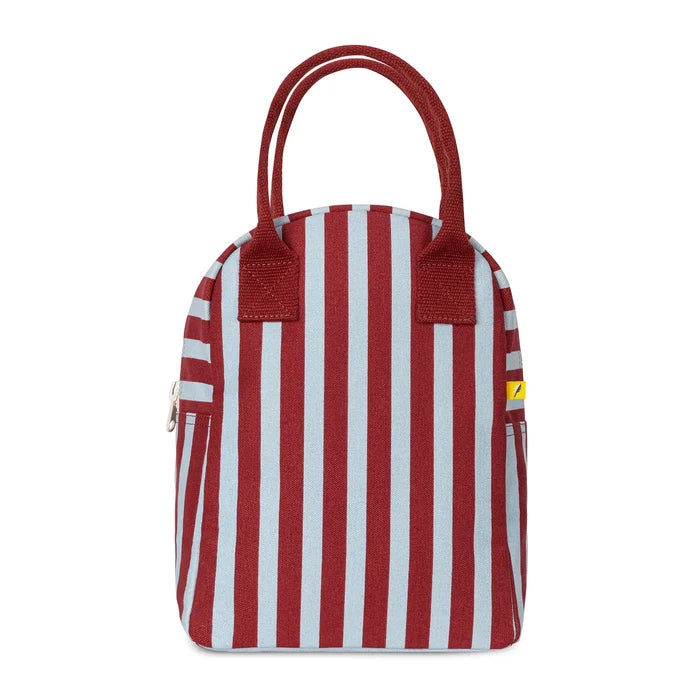 ZIPPER LUNCH (Awning Stripe Chili Pepper) — by FLUF